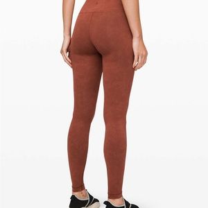 Lululemon always on high-rise tight 28” sky wash print rustic